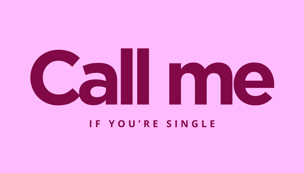 Call Me If You're Single Card Double Sided - 50 Cards