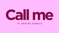 Call Me If You're Single Card Double Sided - 50 Cards