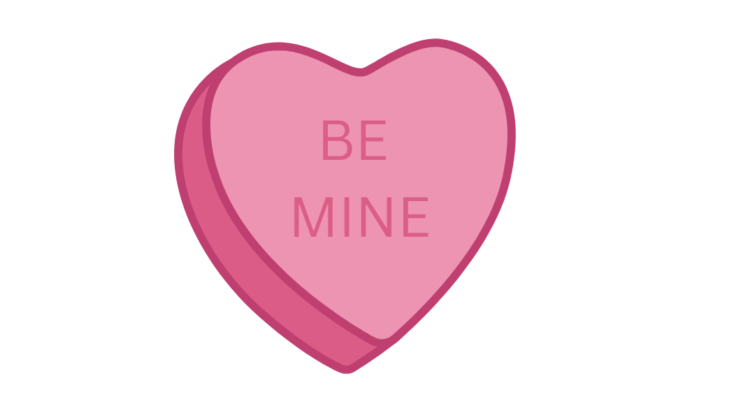 Be Mine Card Double Sided - 50 Cards