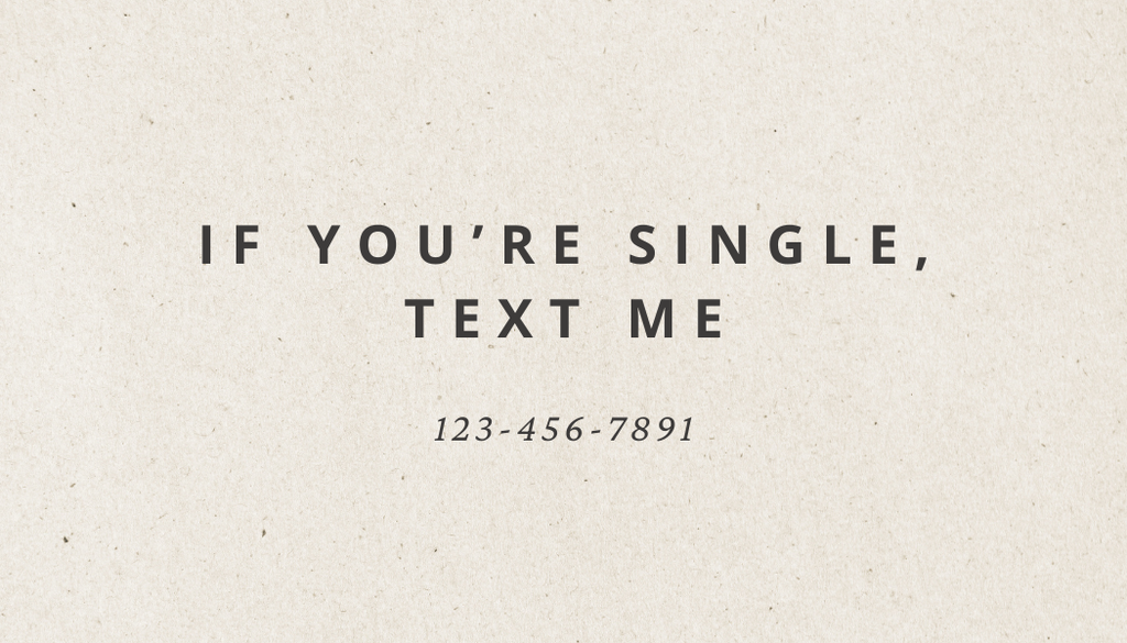 Hey You're Cute Card Double Sided - 50 cards