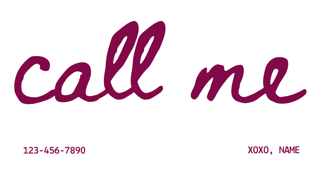 Cursive Handwriting Card - 50 Cards